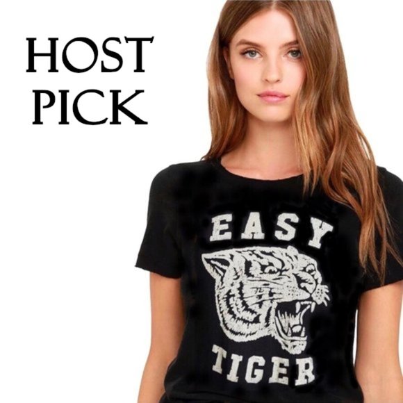 Chaser Charcoal Grey Easy Tiger Graphic 